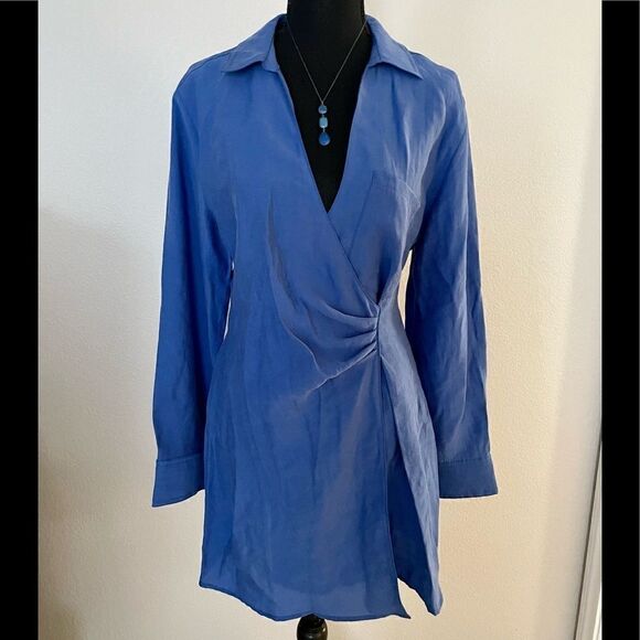 NWT Zara Wrap Dress  - Picture 1 of 11